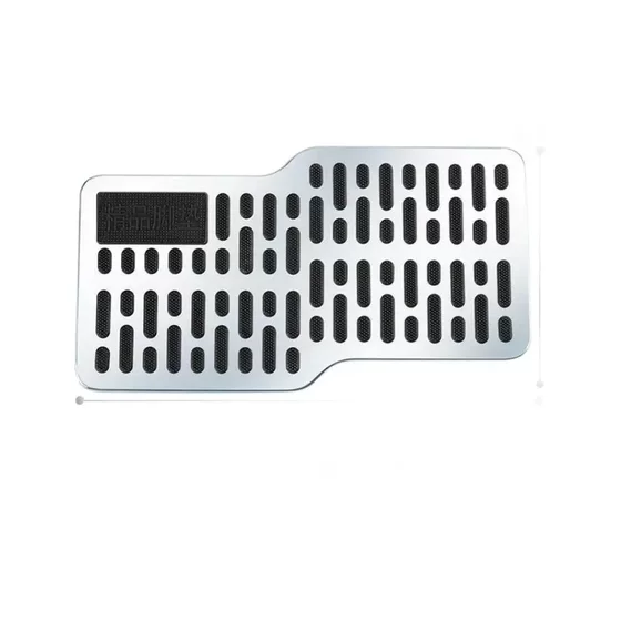 Stainless Steel Car Wear-Resistant Pedal Driver's Foot Pad Anti-Slip Metal Repair Brake Pad Protective Foot Pad Universal