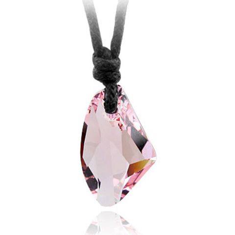 Wishing Stone Necklace Pendant for Men, Female Students, Boys, Couples, Best Friends, Crystal Stone Trendy Korean Style Simple Pendant