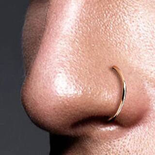 New Style Nose Ring Without Holes, No Need for Piercing, Sexy D-Shaped Nose Ring, 136 Titanium Steel Piercing Punk Jewelry, Multi-Purpose Nose Ring
