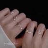 26 Letter Rings for Women, Silver, Light Luxury, Exquisite Design, Niche Style, Open Ring, Index Finger, Fashionable, Unique, Plain Ring