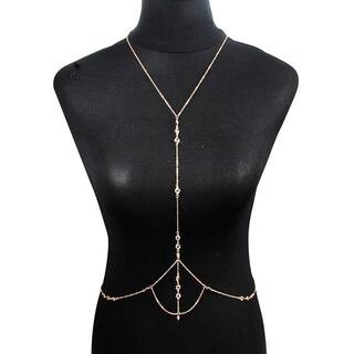 European and American Summer and Autumn Trendy Crystal Accessories Body Chain, Fashionable Design Neck Jewelry