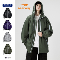 Autumn and winter Deerway Deerway Jacket large size mens jacket casual versatile hooded loose windbreaker for men