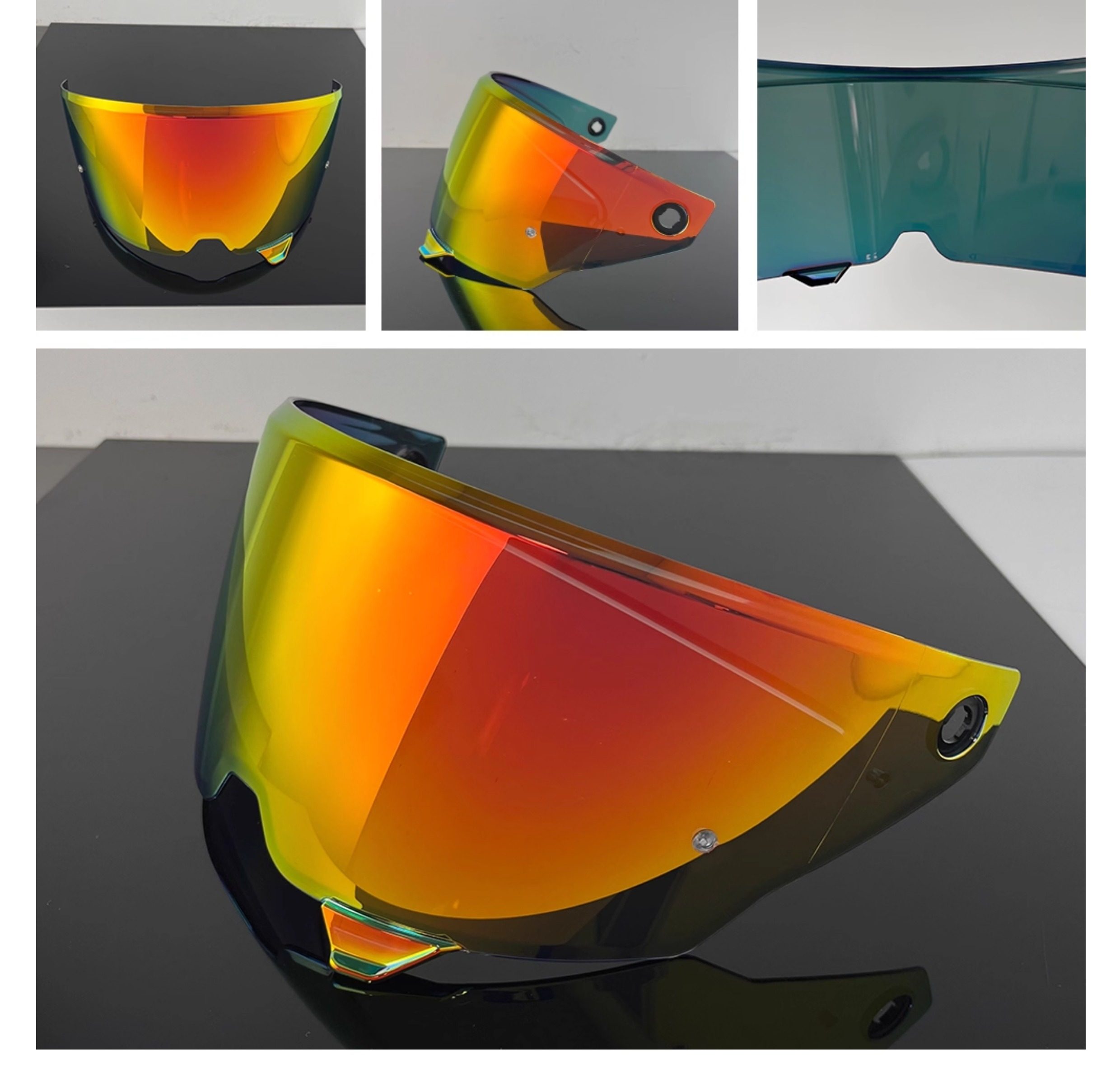Suitable for American Ilm Helmet Lens Mf509 Lens Electroplated Mirror Day and Night Universal Sun Protection Uv Windshield