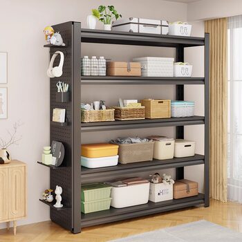 Shelf perforated plate accessories without drilling holes