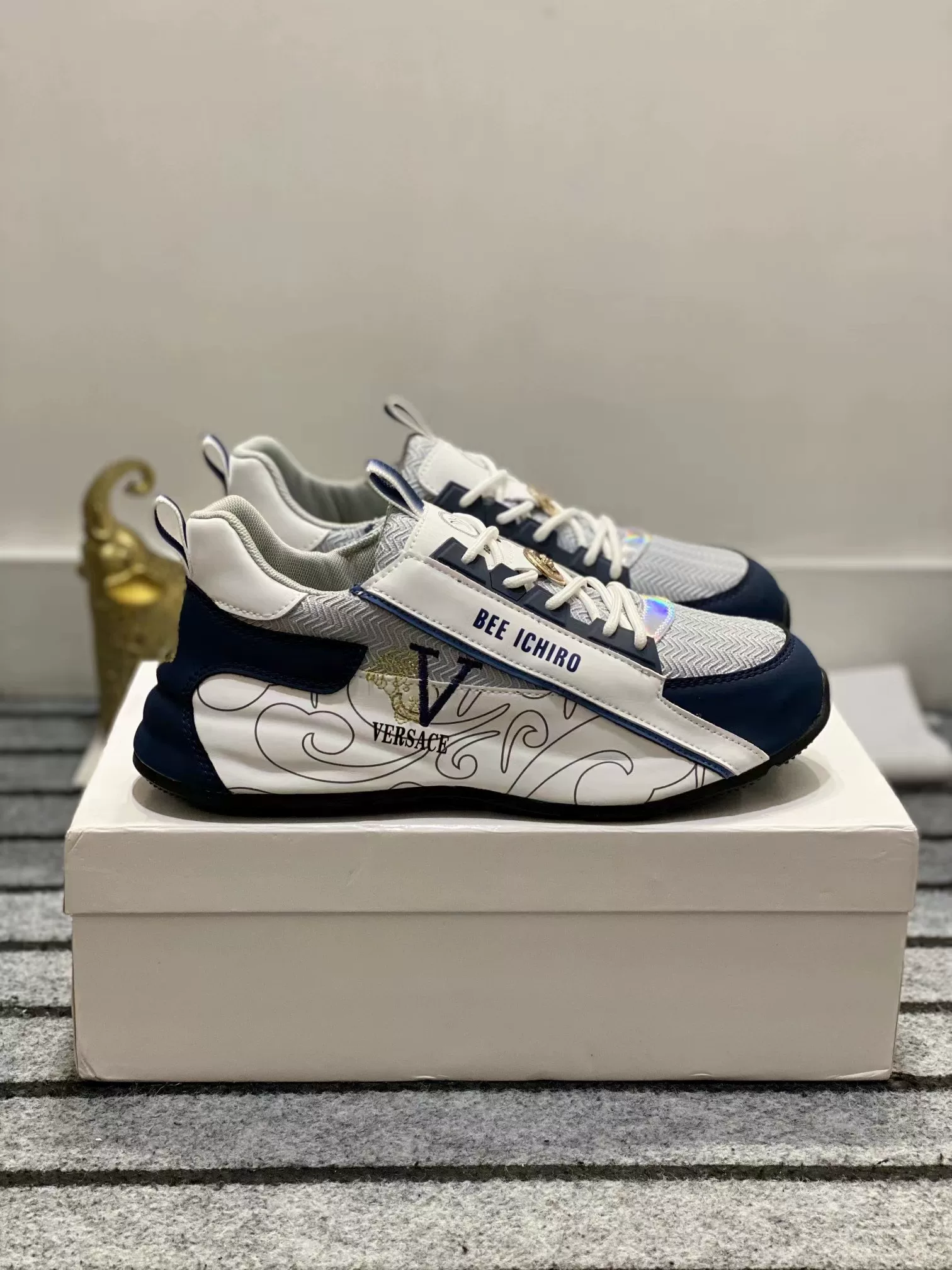 Покупка Versace/Versace 23 осень и зима новые кроссовки мужские дышащие высота повседневная обувь dad shoes