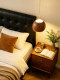 German Dfzm Tiffany-Style Walnut Wood Simple Modern Bedroom Study Room Bedside Single-Head Small Pendant Lamp