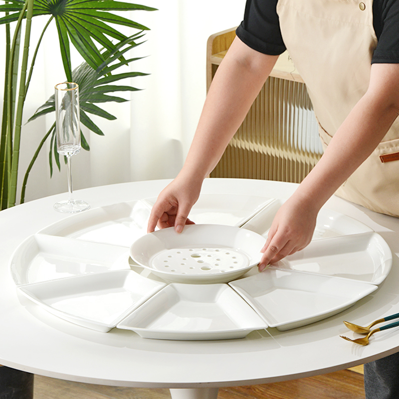 Reunion New Year Bone China Plate Set Dinnerware Combination Ceramic Dinnerware New Year's Eve Dinner Set Round Table Home Use Dish Plate Dinner Plate Reunion New Year Bone China Plate Set Dinnerware Combination Ceramic Dinnerware New Year's Eve Dinner Set Round Table Home Use Dish Plate Dinner Plate