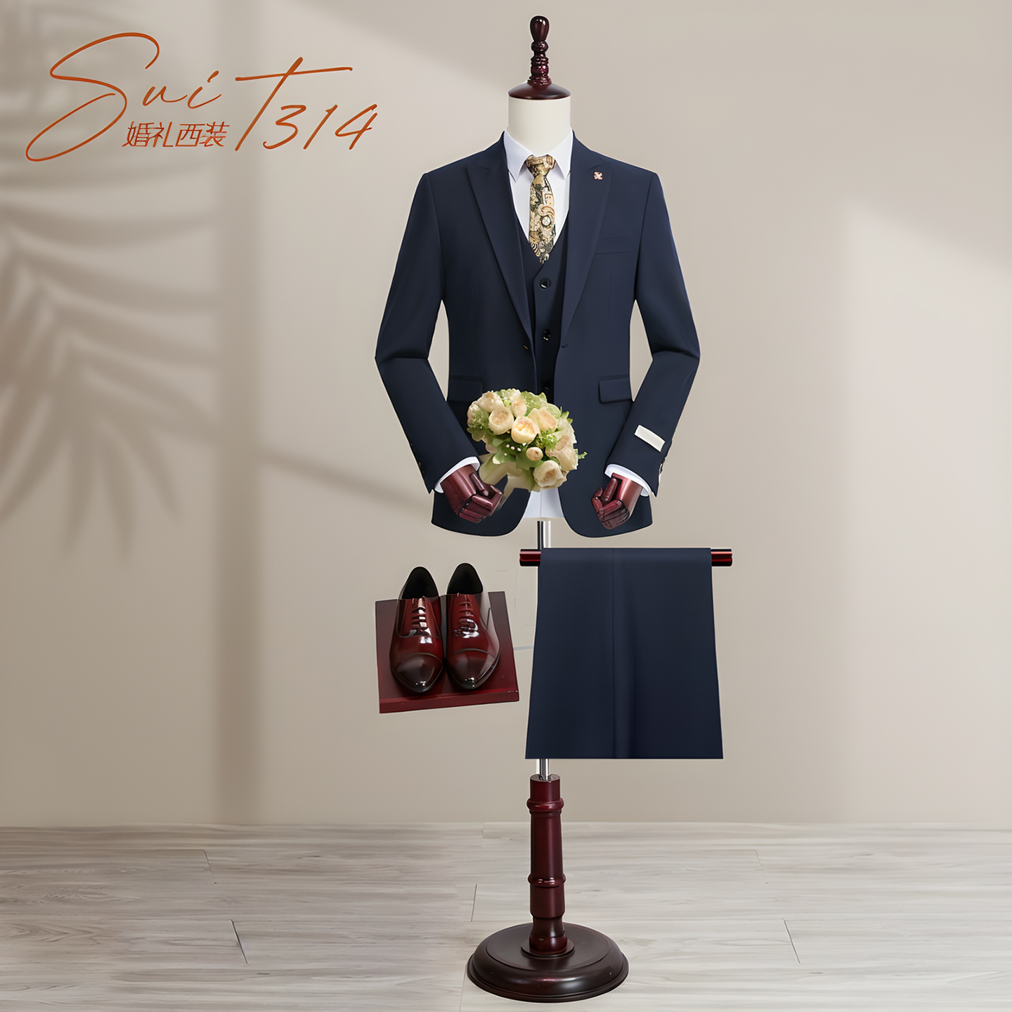 1314スーツ ウェディングスーツ メンズスーツ ビジネススーツ スリム プロフェッショナル フォーマルスーツ 花婿の付添人スーツ 花婿のウェディングドレス
