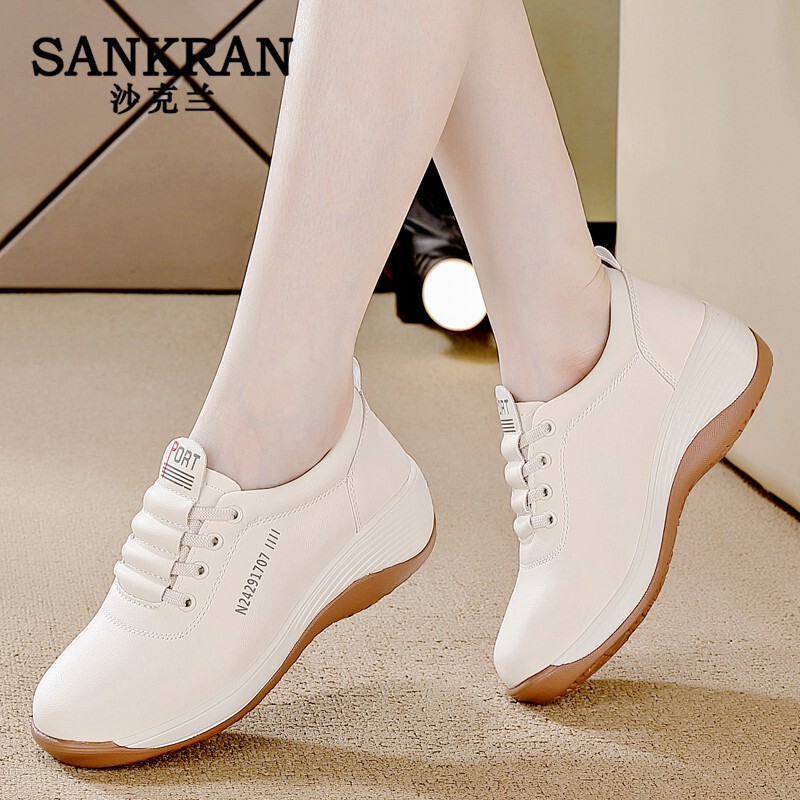 Shaklan Luxury Brand Genuine Leather Casual Shoes for Women 2026 New Platform Soft-Soled Travel Shoes Non-Slip Thick-Soled Shoes Shaklan Luxury Brand Genuine Leather Casual Shoes for Women 2026 New Platform Soft-Soled Travel Shoes Non-Slip Thick-Soled Shoes