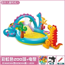 Inflatable castle baby toy childrens shark fence wave pool swimming pool home indoor baby ocean ball pool