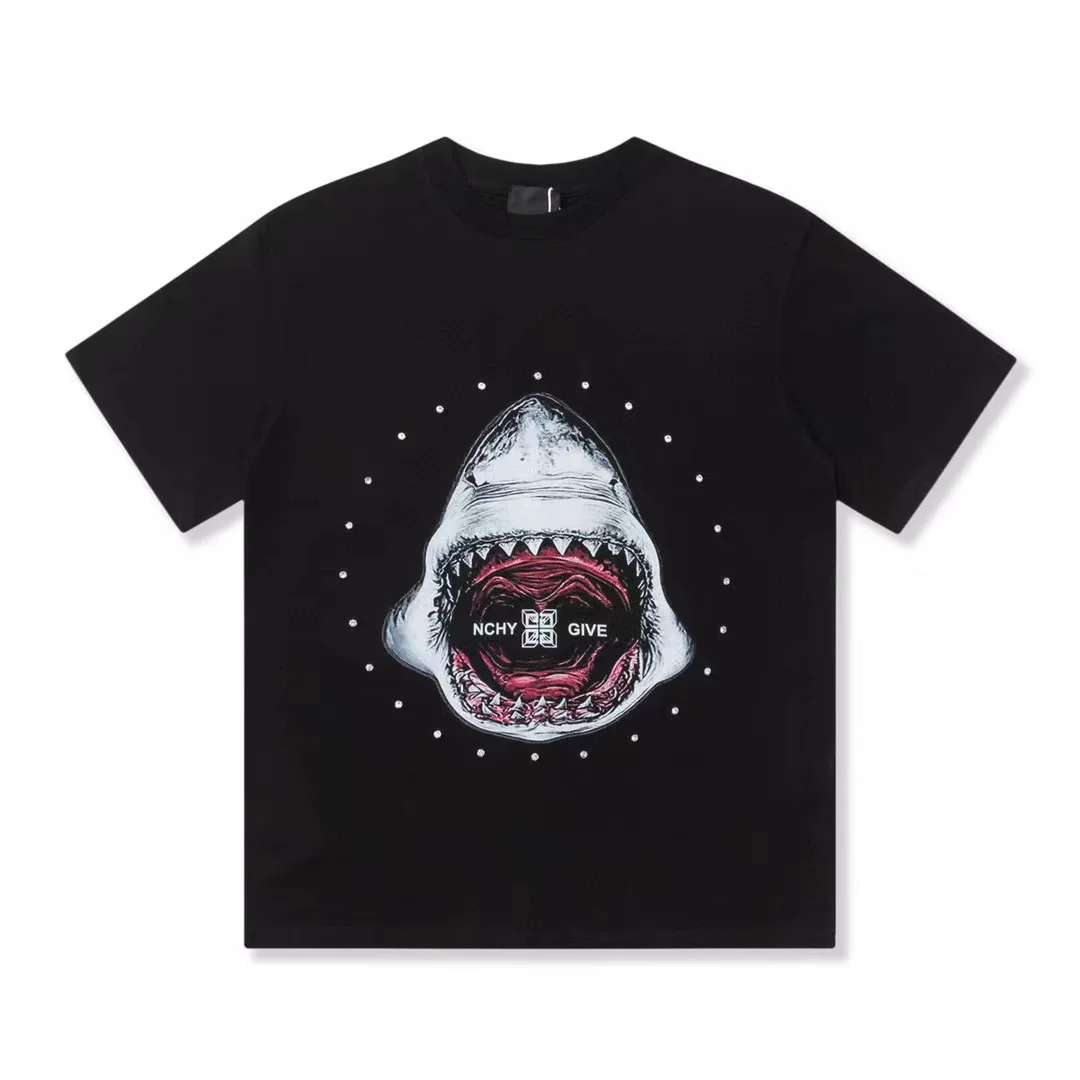 Givenchy, хлопковая летняя футболка для отдыха с круглым вырезом, свободный крой