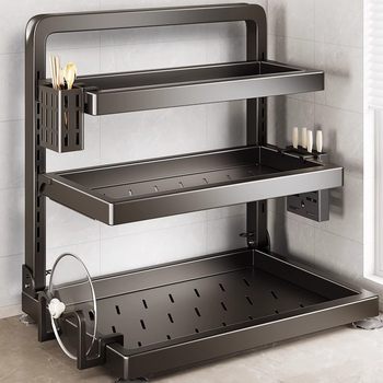 Seasoning rack counter top chopstick knife rack