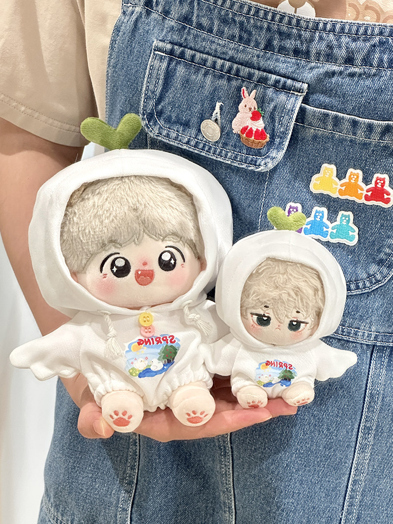 宇宙商店 小动物游园会 10cm20cm棉花娃娃玩偶努努用连体卫衣单品