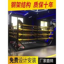 Indoor martial arts boxing ring manufacturer direct sales floor fighting training comprehensive ring MMA fighting cage floor Muay Thai