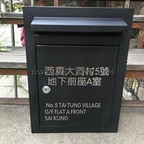 Villa stainless steel letter and newspaper box custom machined outdoor rainproof with lock community letter and newspaper box hardware hot sale