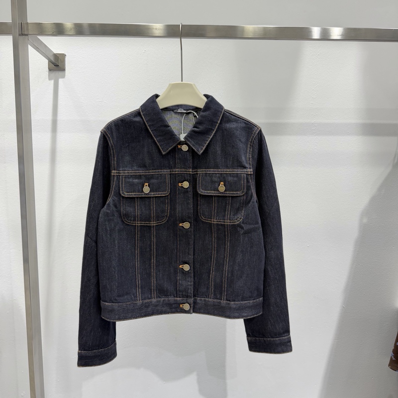 Same Style as in the Mall, 2026 Autumn New Model, Non-Fading Denim Jacket, Regular Shoulder Fit, Slim Short Coat 1H8911821