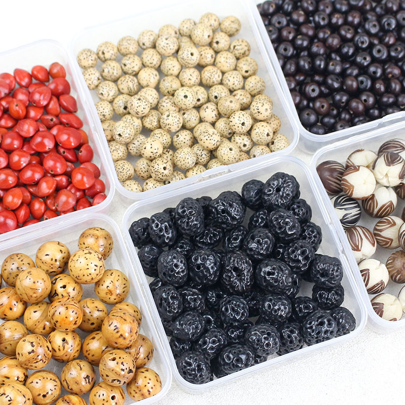 Handmade Zen-Style Prayer Beads, Natural Bodhi Seed Loose Beads, Bracelet Accessories, Collectible Beads, Premium Trendy New Designs