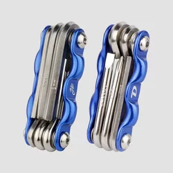 Deemount bicycle multifunctional combination mountain bike repair tool 61 wrench repair hexagon socket carbon steel Red