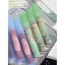 Atmospheric lip glaze lip gloss matte matte French bean paste color caramel pigment whitening lipstick student party affordable price