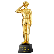 Retired trophy ornaments are customized to give to comrades veterans and military souvenirs August 1st honorary commendation gifts as souvenirs