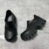 Низкий высокий бульдозер, туфли на платформе, танк с шестернями, лоферы, 8см, из натуральной кожи