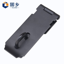 Guxiang stainless steel paint lock door nose buckle lock brand cabinet anti-theft door latch padlock door bolt black 4