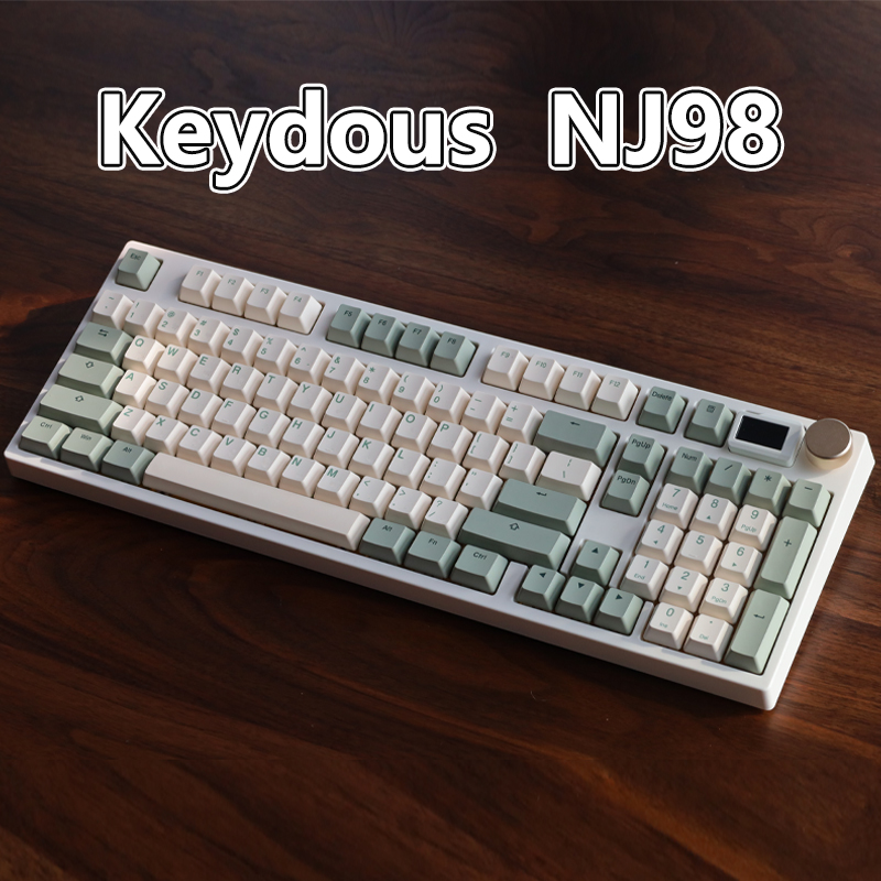 Keydous NJ98 トライモード 2.4G Bluetooth ワイヤレス ホットスワップ可能なカスタマイズ可能な 98 キー コンピューター メカニカル キーボード