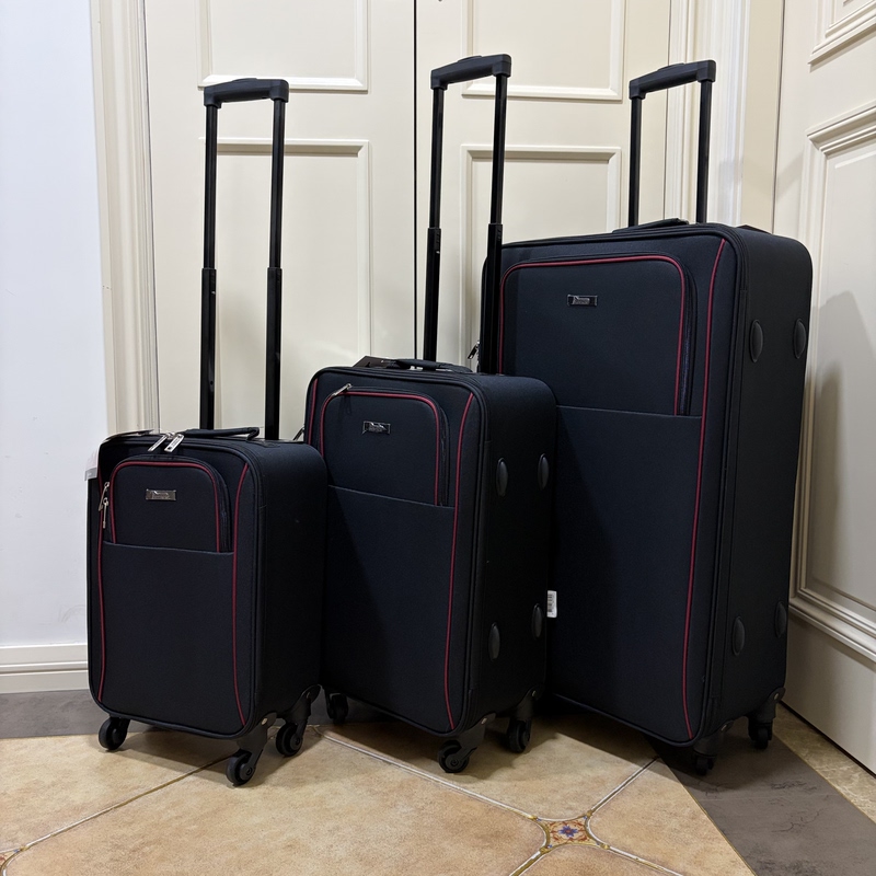 Exported to France, Extremely Minor Flaws, Three-Piece Set, Super Pressure-Resistant Trolley Suitcase, Oxford Cloth Carry-On Checked Luggage Exported to France, Extremely Minor Flaws, Three-Piece Set, Super Pressure-Resistant Trolley Suitcase, Oxford Cloth Carry-On Checked Luggage