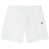 FILA official womens woven shorts 2024 autumn new fashion casual basic simple three-quarter pants