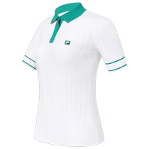 (Он в том же стиле) FILA File Woven Shirts Women 2023 Autumn Golf sport короткие рукава блузки