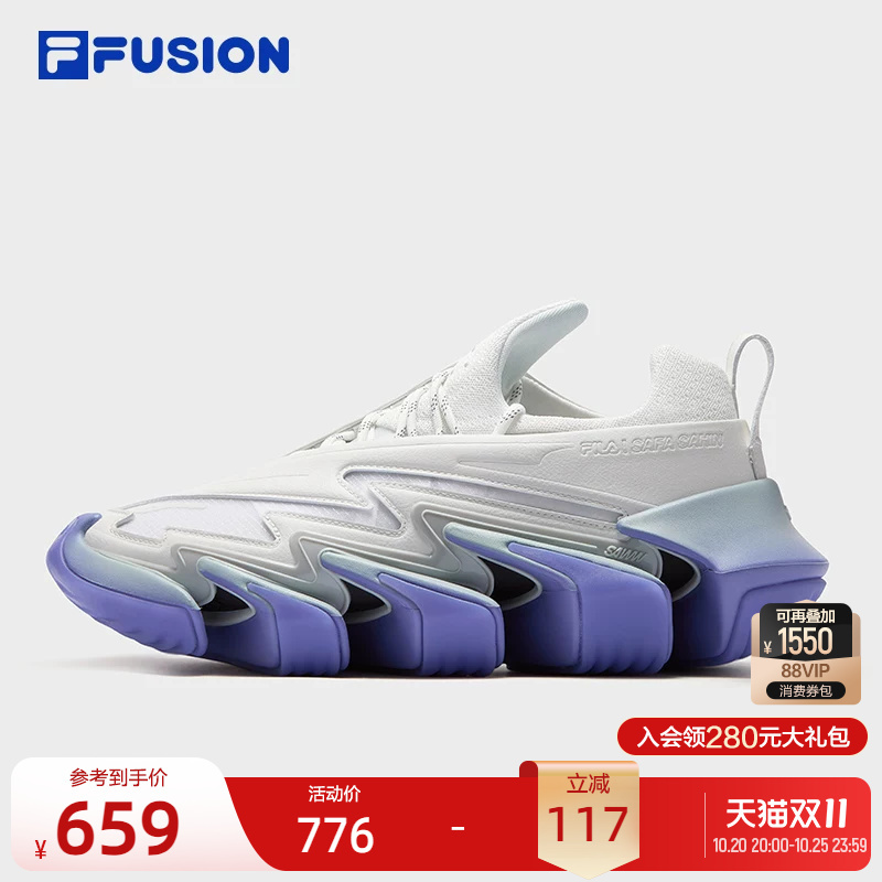 Fila Fusion Trendy Brand Sawtooth Future Style Shoes Men's Autumn New Serrated Shoes Running Shoes