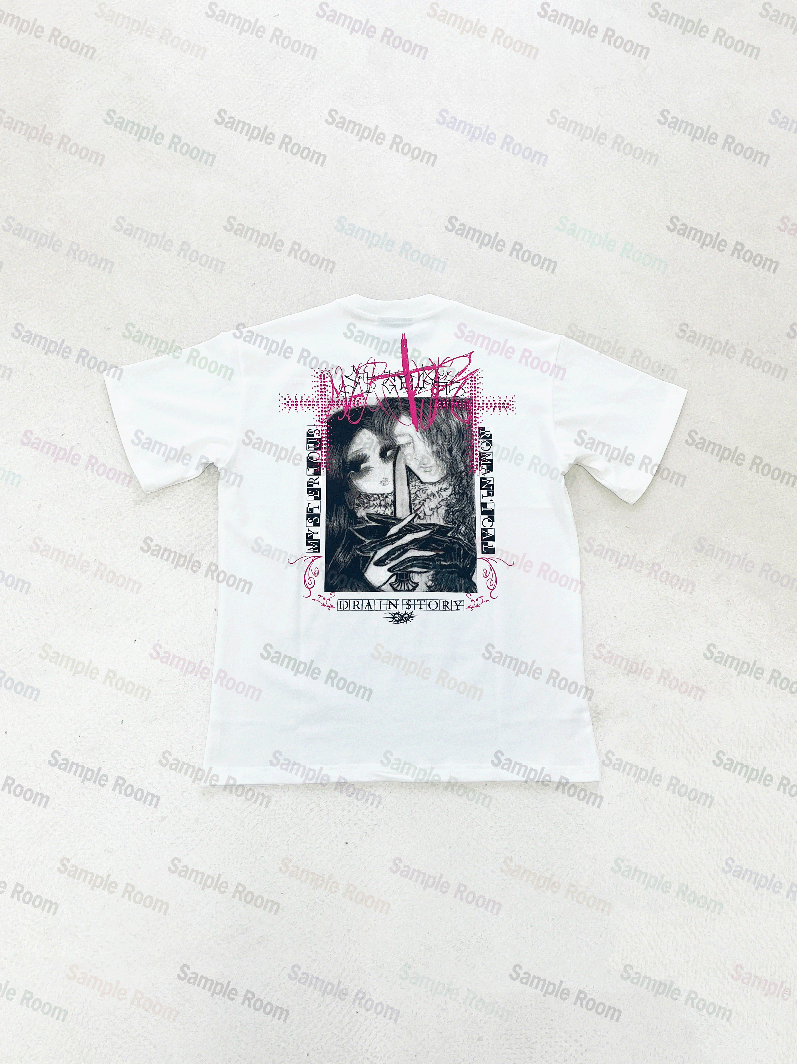 Bladee martyr tour T-shirt x draingang круглый вырез печать Футболка, 无品牌/无注册商标 