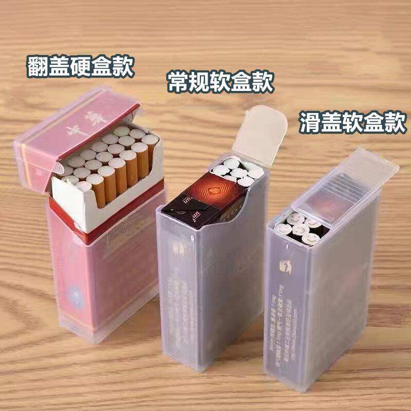 持ち運びに便利な、厚みのある、耐圧性のある男性用シガレットケースカバー。20本入りソフトパック、独創的で個性的なフリップトップ式プラスチック製シガレットケースシェル。