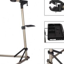 Road mountain bike adjustment rack tripod telescopic repair rack with repair tray display rack bicycle parking rack
