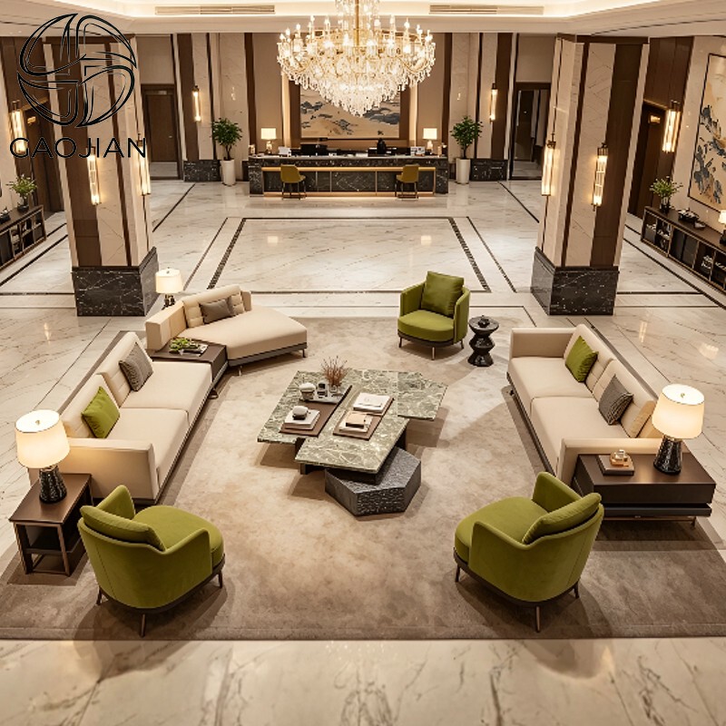 Modern Hotel Lobby Minimalist Sofa, Sales Office Negotiation Sofa Set, Beauty Salon Clubhouse Leisure Irregular-Shaped Sofa