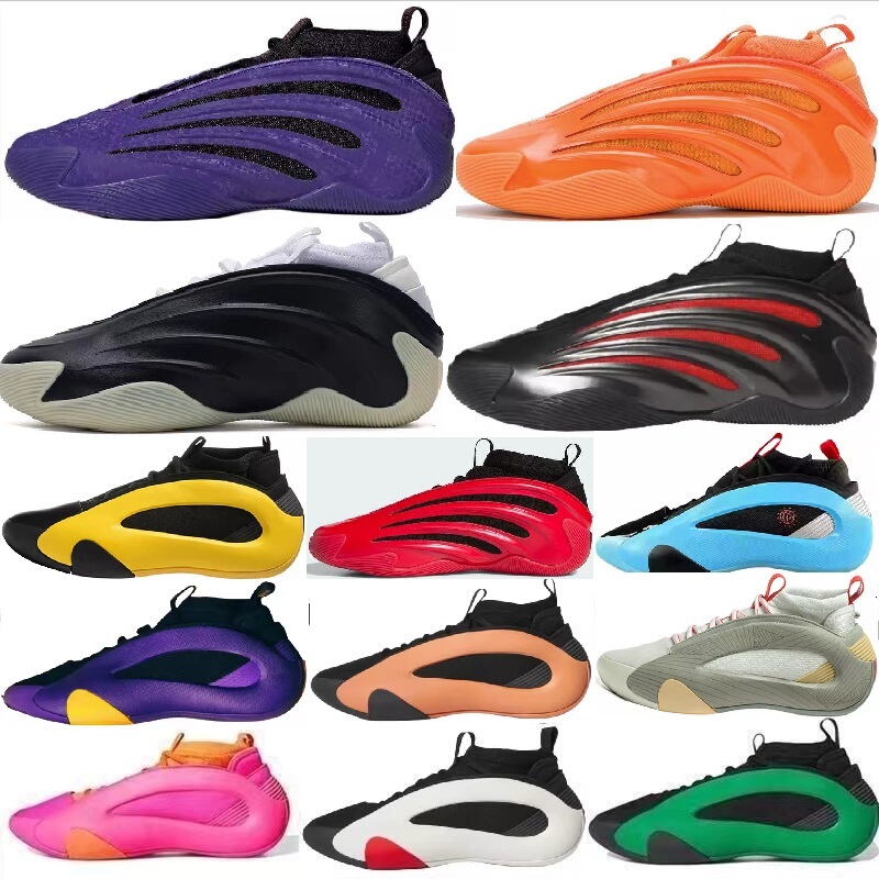 Harden 8Th Generation Mandarin Duck Black Orange White Red Harden Vol. 10Th Generation Year of the Snake Low-Top 9 Men's and Women's Cushioning Practical Basketball Shoes