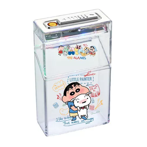 Портсигар с зарядкой, мультяшная милая креативная зажигалка, популярно в интернете, подарок на день рождения