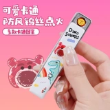 Маленькая ветрозащитная бесшумная креативная зажигалка с зарядкой, подарок на день рождения