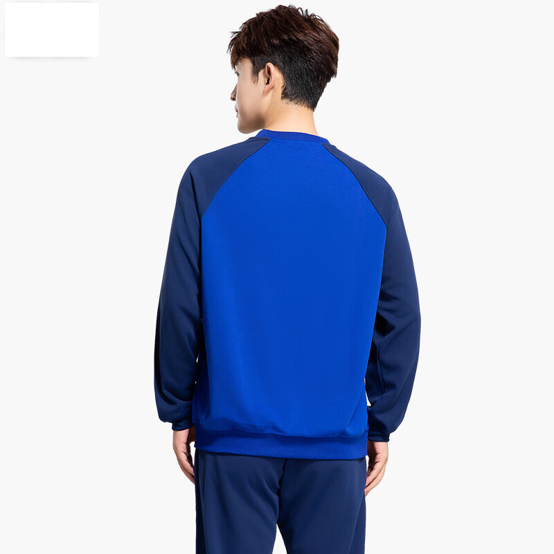 Authentic Spring & Fall Tops, Long-Sleeved Crew Neck Shirts, Physical Training Clothes Suits, Blue Sportswear Men's Single Tops Authentic Spring & Fall Tops, Long-Sleeved Crew Neck Shirts, Physical Training Clothes Suits, Blue Sportswear Men's Single Tops