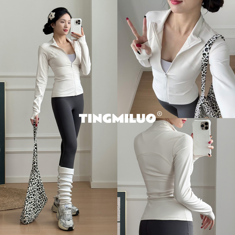 Yoga Jacket for Women 2026 New Style Fitness Sports Long-Sleeved Running High-End Sun Protection Quick-Drying Training Cycling Clothing