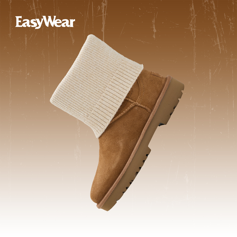Ugg Classic Novelty Casual and Comfortable High-Top Wedge Heel Warm Casual Snow Boots 1158262-Che