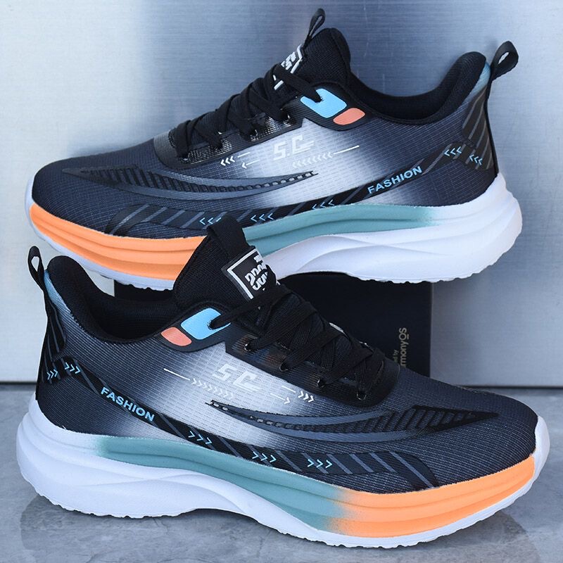 Qiao Zhou Hydrogen Realm Men's Shoes 2026 New Autumn Mesh Breathable Sports Shoes Men's Ultra-Light Shock-Absorbing Running Shoes Large Size Qiao Zhou Hydrogen Realm Men's Shoes 2026 New Autumn Mesh Breathable Sports Shoes Men's Ultra-Light Shock-Absorbing Running Shoes Large Size