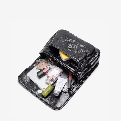 Небольшая сумка через плечо, вместительная и большая цепь, в стиле Шанель, на цепочке