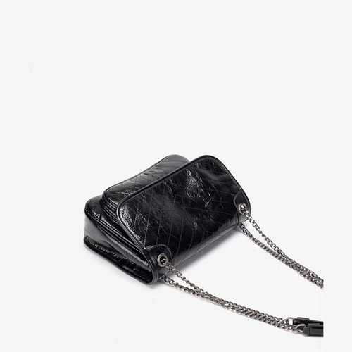 Небольшая сумка через плечо, вместительная и большая цепь, в стиле Шанель, на цепочке