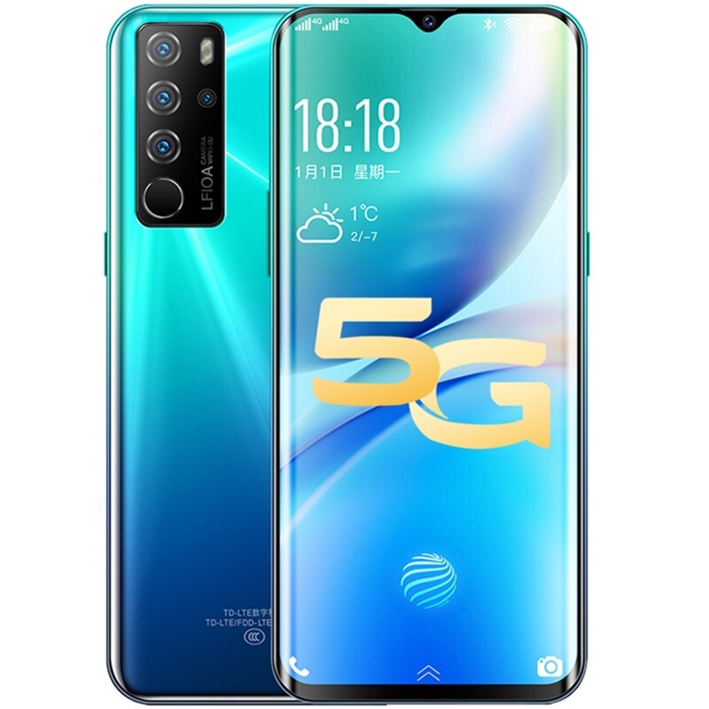 Snapdragon 888 Brand Hot-Selling Model 16+512g Waterdrop Screen 6.8inch All-Network 5g Android Smartphone
