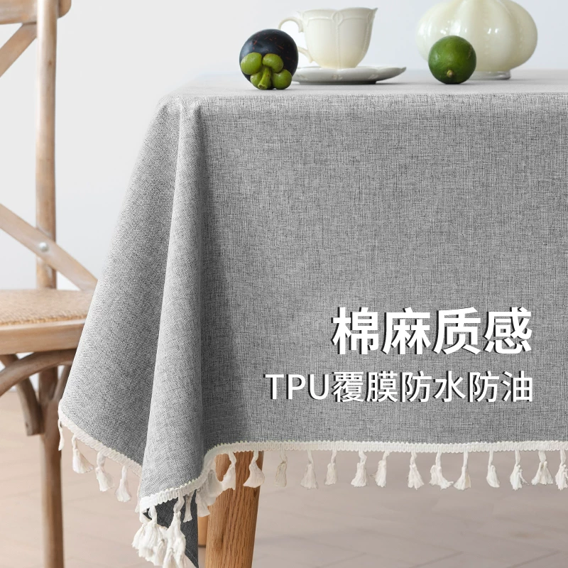 Disposable waterproof rectangular cloth, cotton and linen, high-quality style