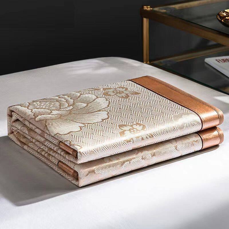 Summer mat 1 8m bed 1 5m three-piece outdoor tableware set mat mat straw mat picnic bag single