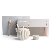 (Suning self-operated) Heat-resistant electric ceramic stove teapot tea health pot boiling kettle soda glaze white mud 2858