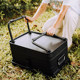 Lubu Outdoor Aluminum-Magnesium Alloy Storage Box Can Stand Upright, Multifunctional Camping Car-Mounted Pressure-Resistant Leather Hand-Held Organizer Box
