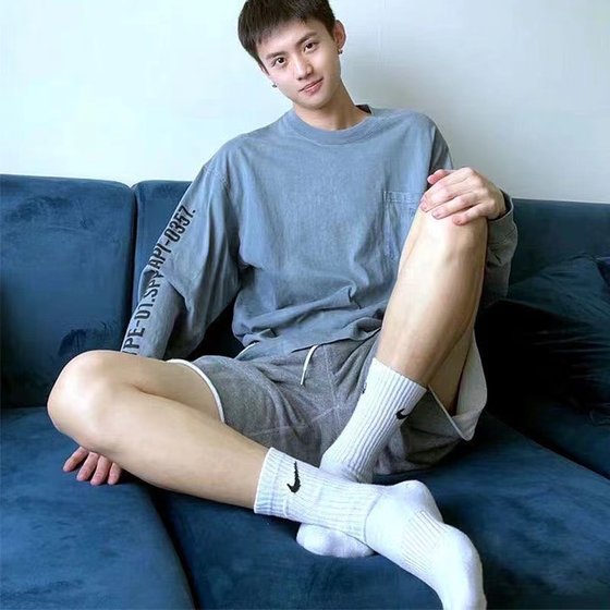 夏季袜子男款中筒袜纯棉吸汗防臭女青少年运动长筒春秋男士篮球袜